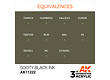 AK-Interactive Sooty Black Ink Acrylic Modelling Color - 17ml - AK-11222