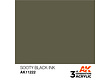 AK-Interactive Sooty Black Ink Acrylic Modelling Color - 17ml - AK-11222