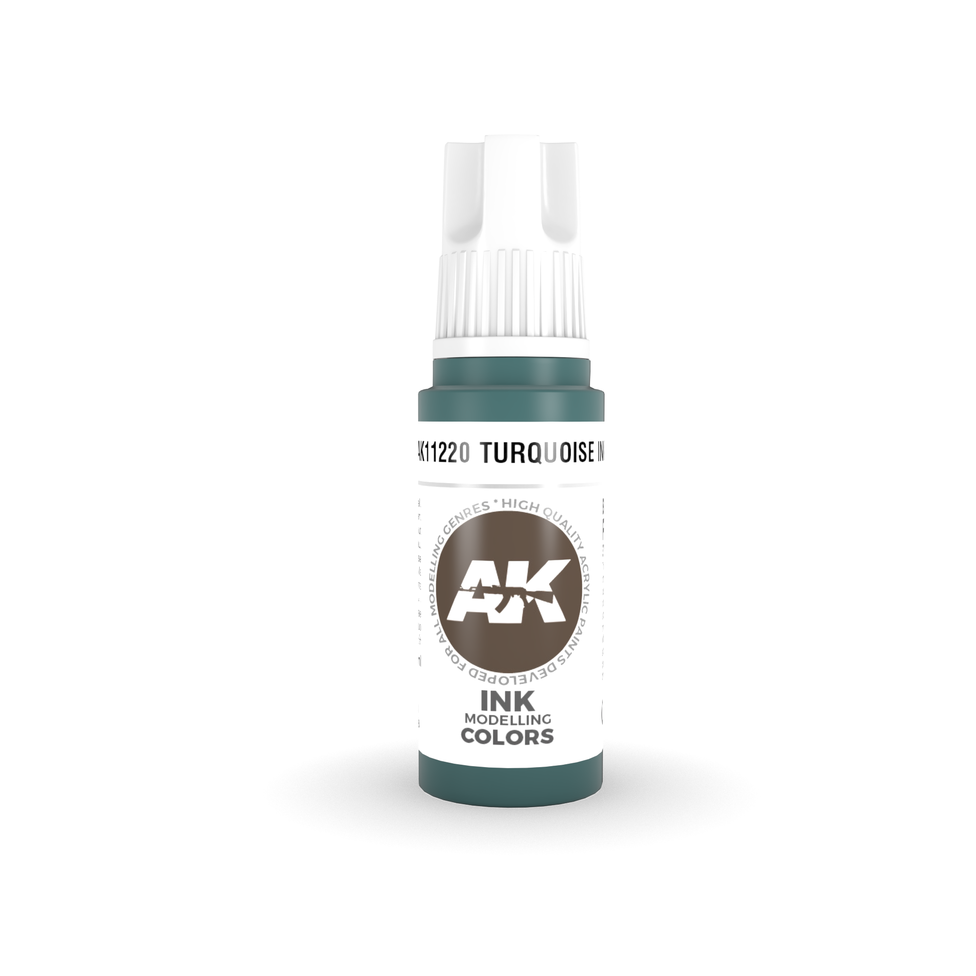 AK-Interactive Turquoise Ink Acrylic Modelling Color - 17ml - AK-11220