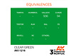 AK-Interactive Clear Green Acrylic Modelling Color - 17ml - AK-11216