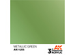 AK-Interactive Metallic Green Acrylic Modelling Color - 17ml - AK-11205
