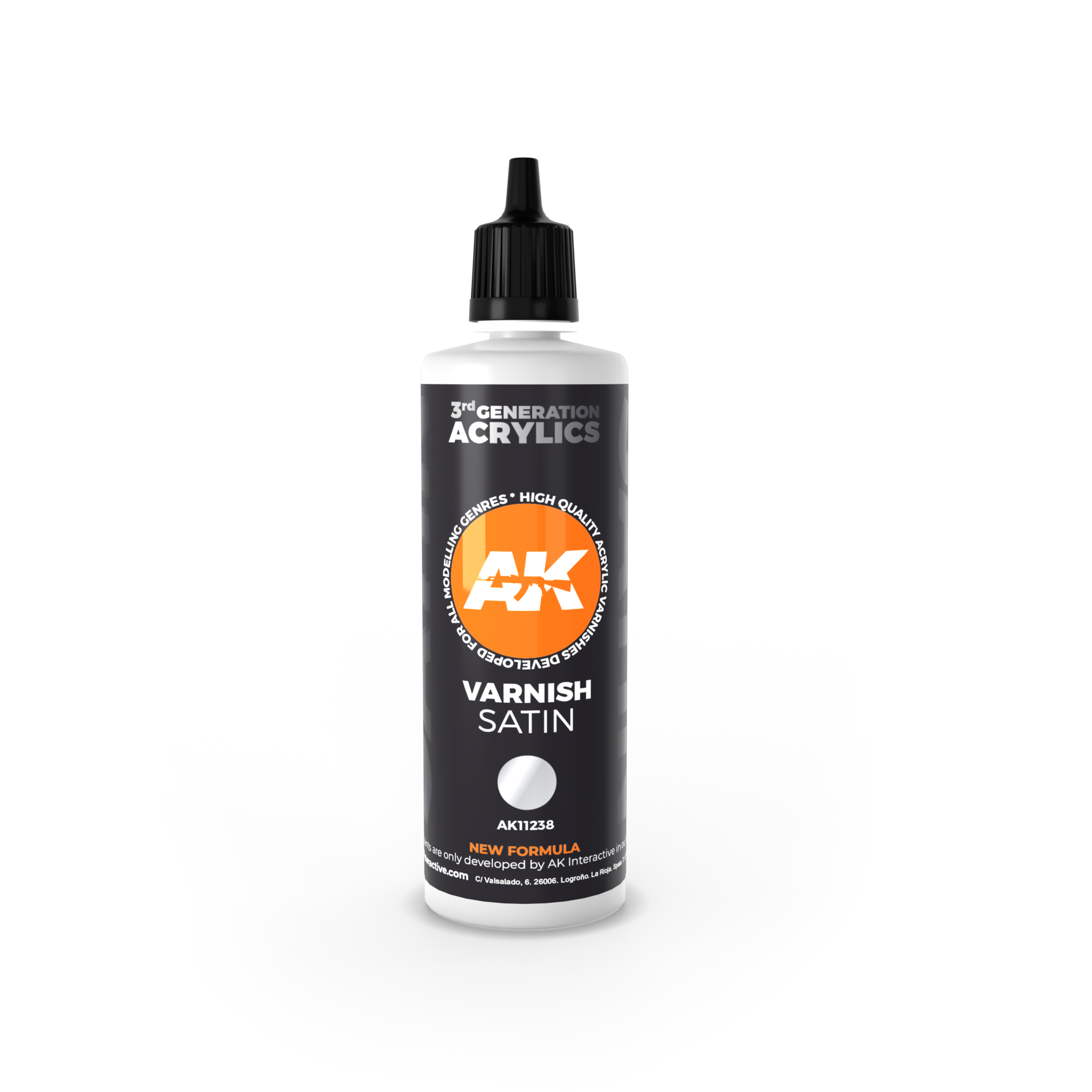 AK-Interactive Satin Varnish Acrylic Modelling Color - 100ml - AK-11238