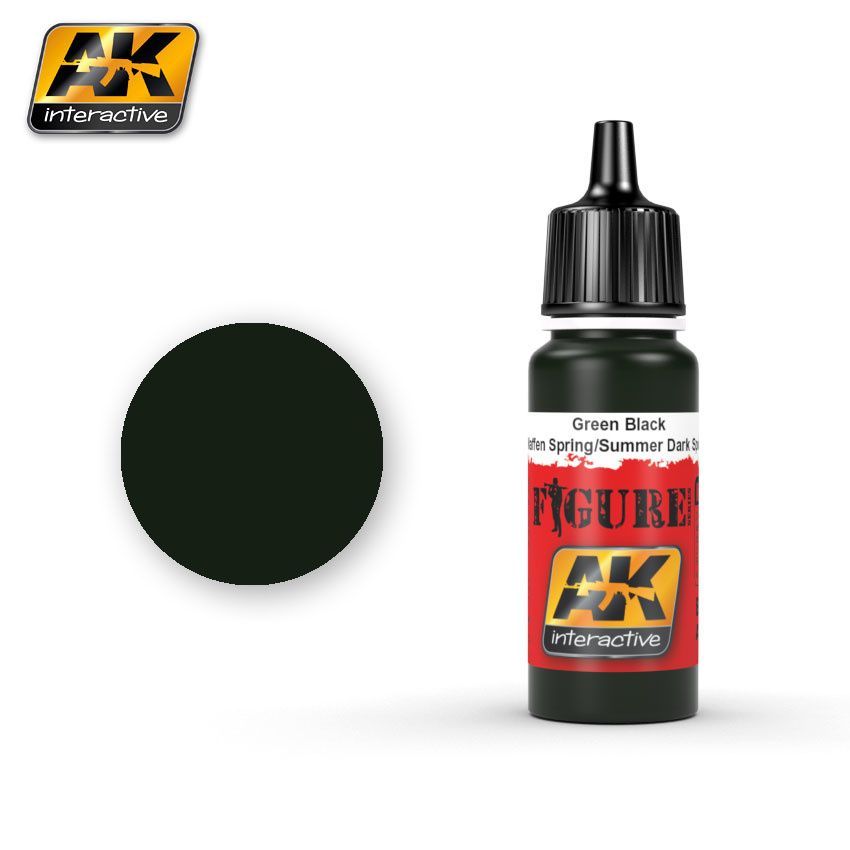 AK-Interactive Green Black Waffen Spring / Summer Dark Spots - 17ml - AK-3064