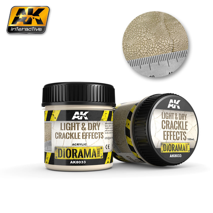 AK-Interactive Light & Dry Crackle Effects - 100ml (Acrylic) - AK-Interactive - AK-8033