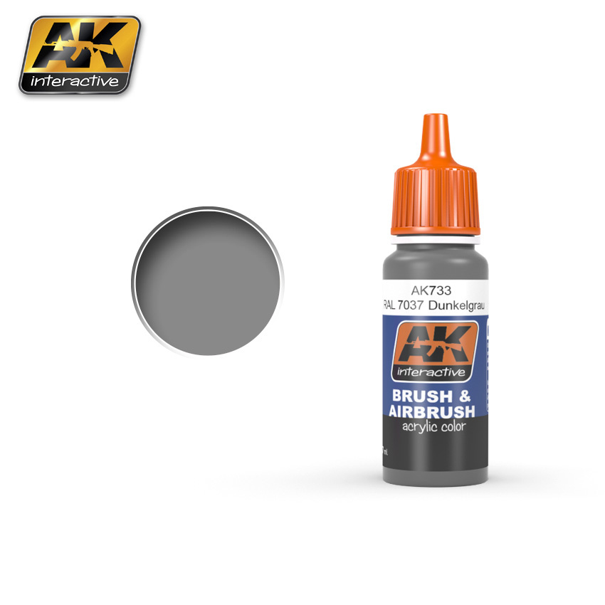 AK-Interactive RAL 7037 Dunkelgrau - 17ml - AK-733