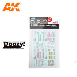 Decals For Route 66 Gas Pump - Scale 1/24 - Doozy - RS24021