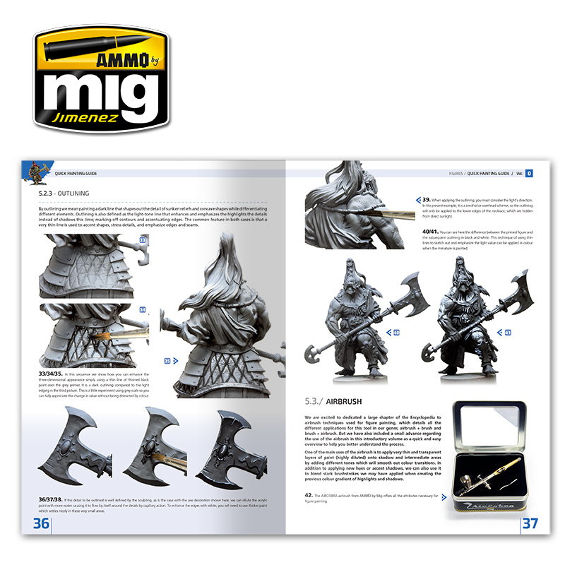 Ammo by Mig Jimenez Encyclopedia Of Figures Modelling Techniques Vol. 0 - Quick Guide For Painting  English - Ammo by Mig Jimenez - A.MIG-6220