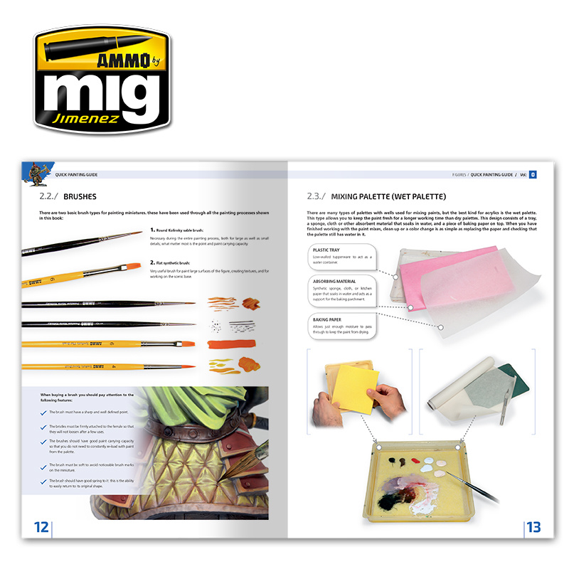 Ammo by Mig Jimenez Encyclopedia Of Figures Modelling Techniques Vol. 0 - Quick Guide For Painting  English - Ammo by Mig Jimenez - A.MIG-6220