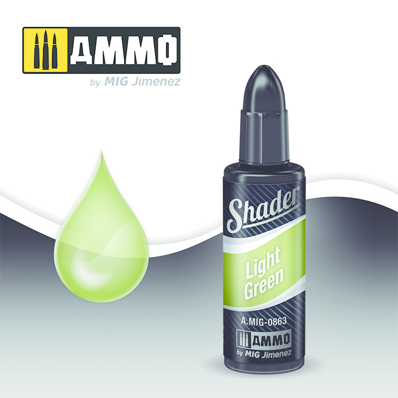 Ammo by Mig Jimenez Shader Light Green - 10ml - A.MIG-0863