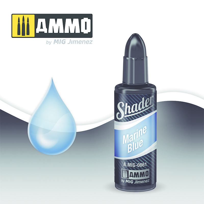 Ammo by Mig Jimenez Shader Marine Blue - 10ml - A.MIG-0861