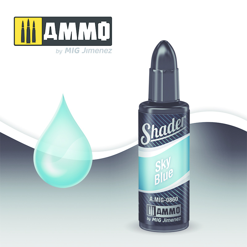 Ammo by Mig Jimenez Shader Sky Blue - 10ml - A.MIG-0860