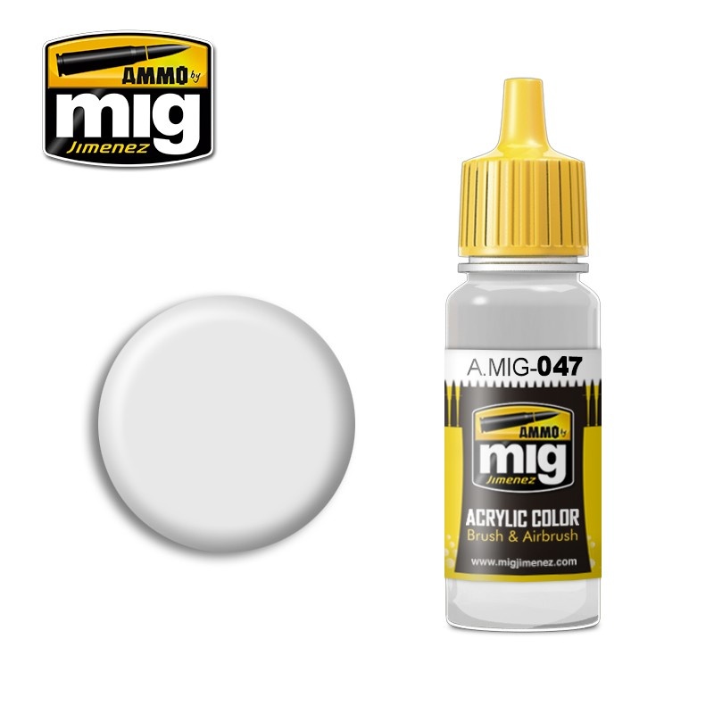 Ammo by Mig Jimenez Satin White - 17ml - A.MIG-0047