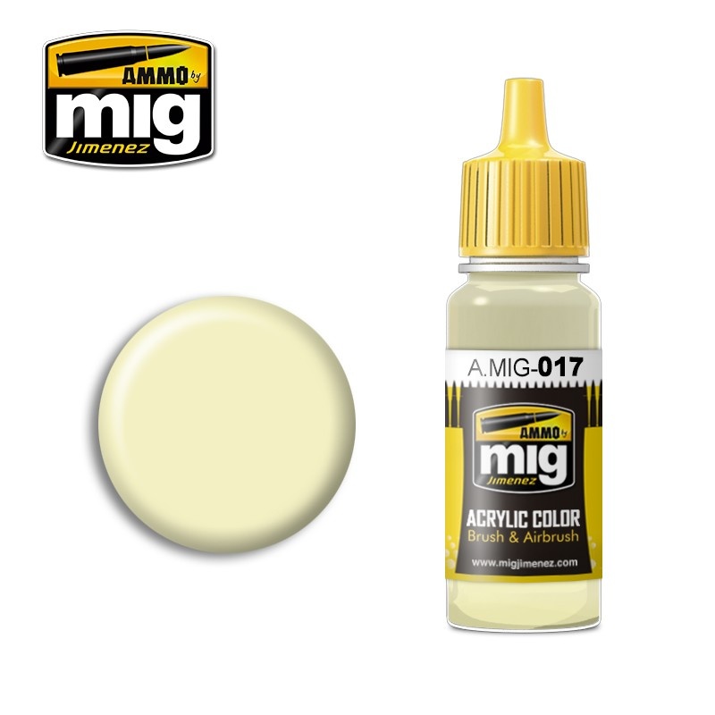 Ammo by Mig Jimenez Ral 9001 Cremeweiss - 17ml - A.MIG-0017