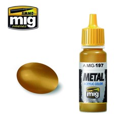Metal Acrylics - Brass - 17ml - A.MIG-0197
