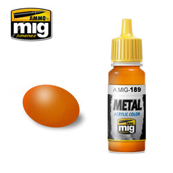 Metal Acrylics - Metallic Orange - 17ml - A.MIG-0189