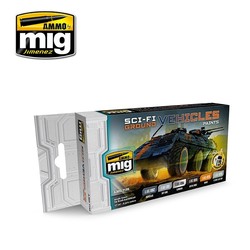 Sci-Fi Ground Vehicles Color Set - A.MIG-7155