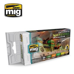 Futuristic Warzone Scenarios Color Set - A.MIG-7154