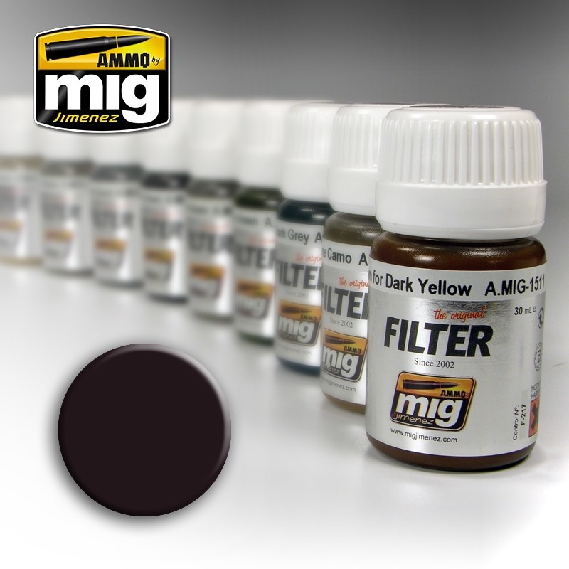 Ammo by Mig Jimenez Filter - Brown For Dark Green  - 35ml - A.MIG-1506