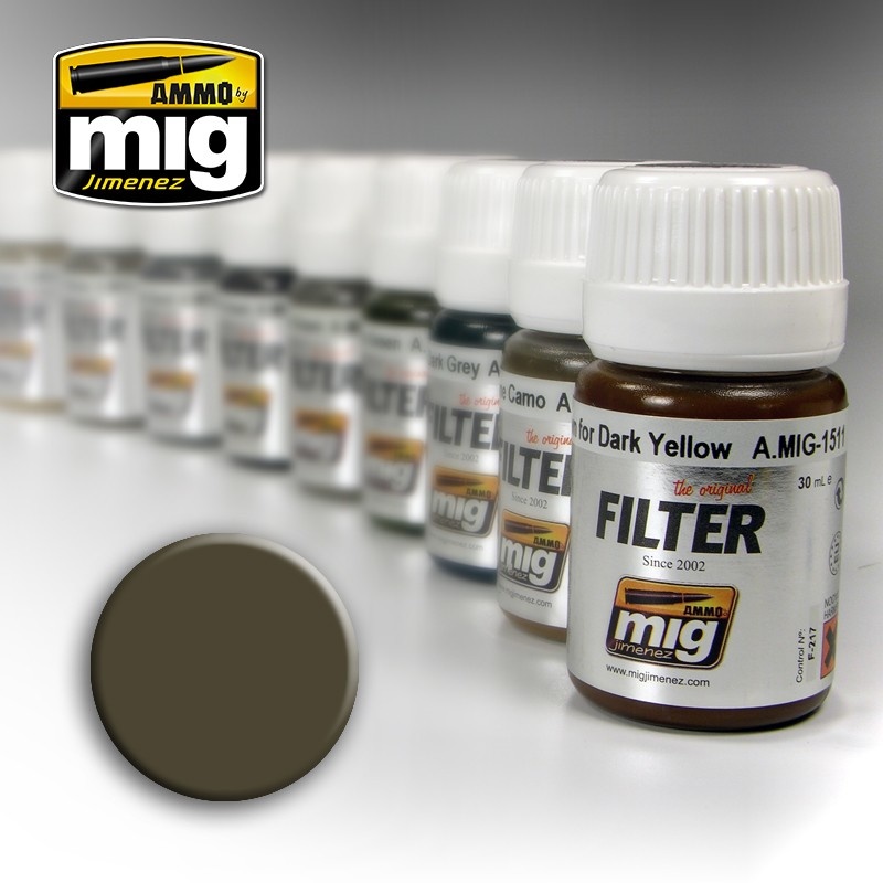 Ammo by Mig Jimenez Filter - Dark Grey For White  - 35ml - A.MIG-1502