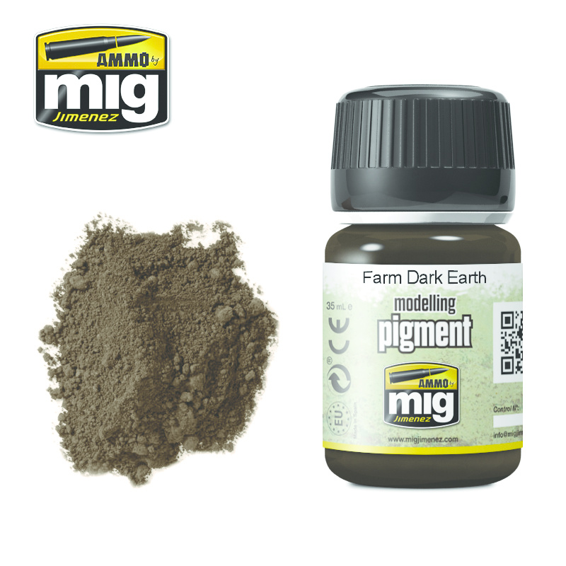 Ammo by Mig Jimenez Pigment - Farm Dark Earth - 35ml - A.MIG-3027