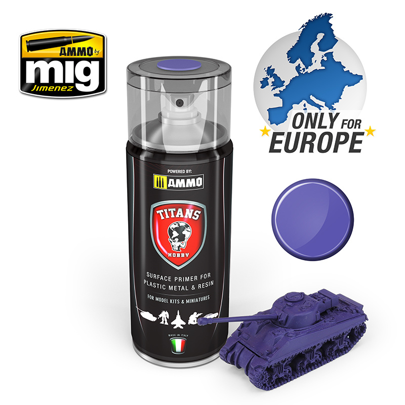 Titans Hobby Titans Hobby - Magic Purple Matt Primer - 400ml - TTH107