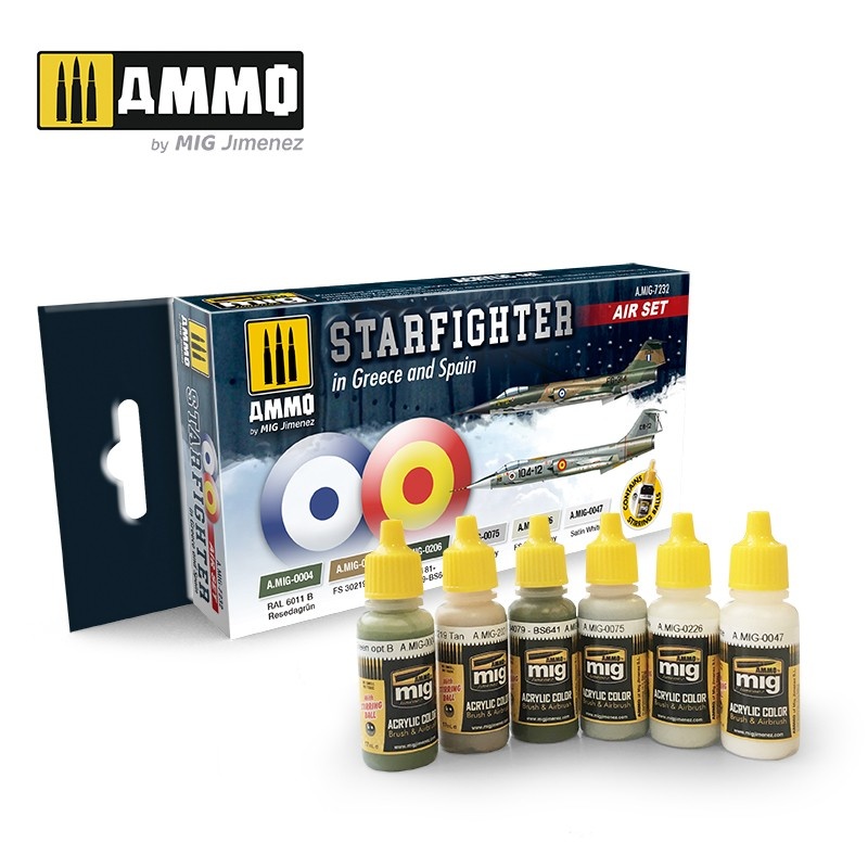 Ammo by Mig Jimenez Aircraft Paint Sets - Starfighter In Greece And Spain - Ammo by Mig Jimenez - A.MIG-7232