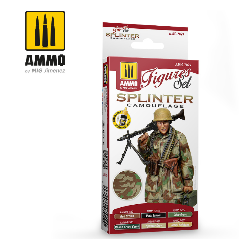 Ammo by Mig Jimenez Figure Paint Sets - Splinter Camouflage - Ammo by Mig Jimenez - A.MIG-7029