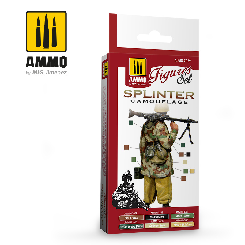 Ammo by Mig Jimenez Figure Paint Sets - Splinter Camouflage - Ammo by Mig Jimenez - A.MIG-7029