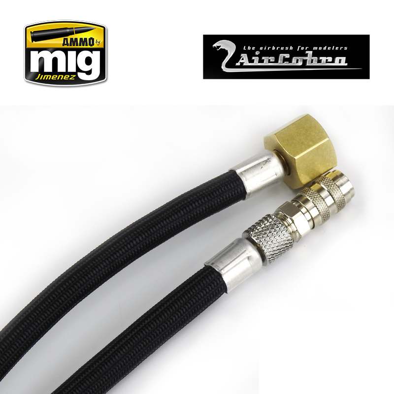 Ammo by Mig Jimenez 8 Foot Quick Dis-Connect Braided Air Hose - A.MIG-8659