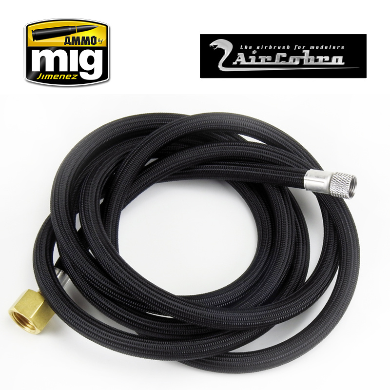 Ammo by Mig Jimenez 6 Foot Braided Air Hose   1/8 Inch X 1/4" - A.MIG-8654