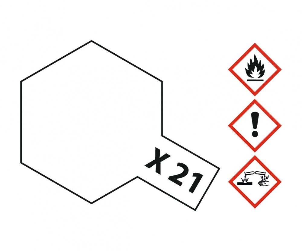 Tamiya X-21 Flat Base - 23ml - Tamiya - TAM81021