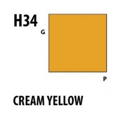 Aqueous Hobby Color Cream Yellow - 10ml - Mr Hobby / Gunze - MRH-H-034