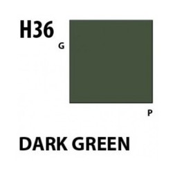 Aqueous Hobby Color Dark Green - 10ml - Mr Hobby / Gunze - MRH-H-036