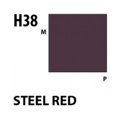 Aqueous Hobby Color Steel Red - 10ml - Mr Hobby / Gunze - MRH-H-038