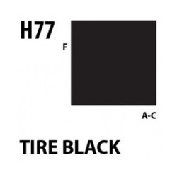 Aqueous Hobby Color Tire Black - 10ml - Mr Hobby / Gunze - MRH-H-077