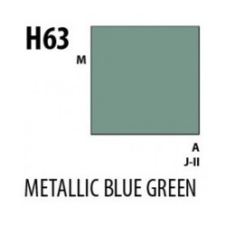 Aqueous Hobby Color Metallic Blue Green - 10ml - Mr Hobby / Gunze - MRH-H-063