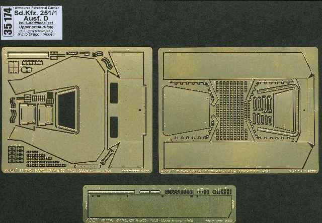 Aber Sd.Kfz.251-1 Ausf.D-Vol.8-Add.Set-Upper Armour-Late - Aber - Scale 1-35 - ABR 35174