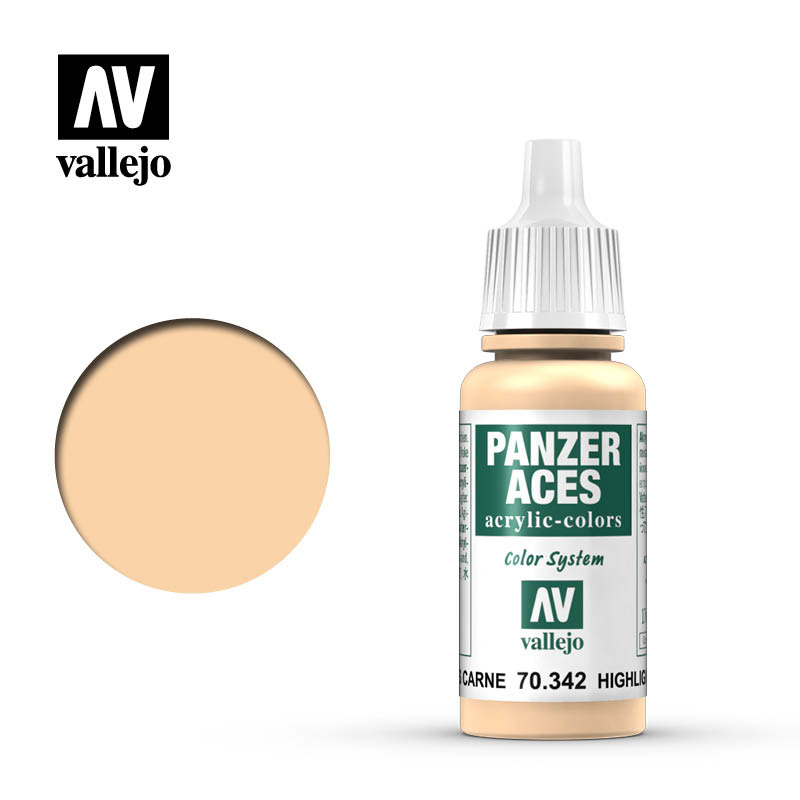 Vallejo Panzer Aces Flesh Highlights - 17ml - Vallejo - VAL-70342