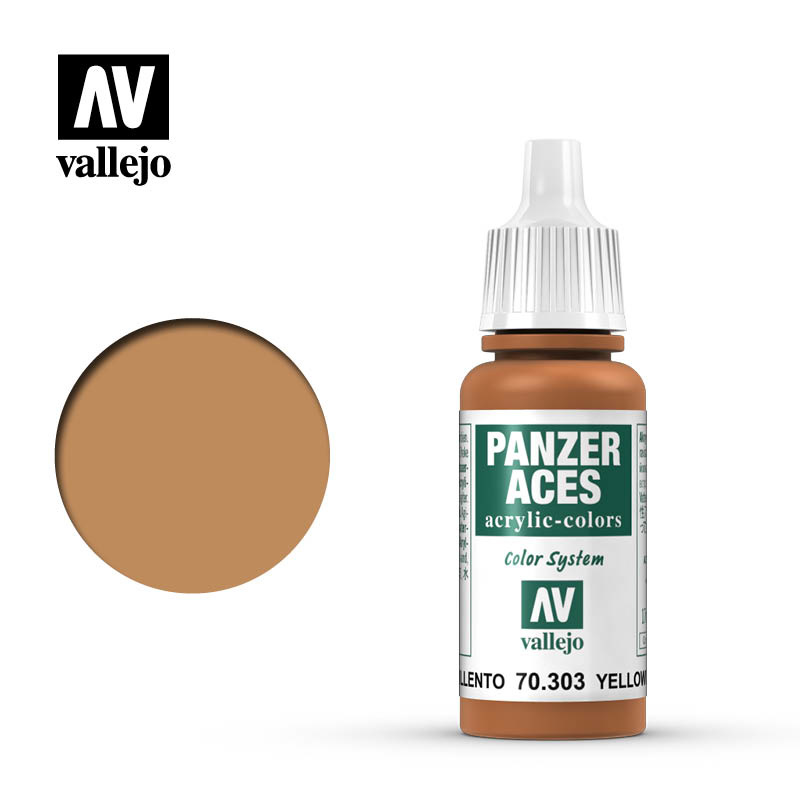 Vallejo Panzer Aces Yellow. Rust - 17ml - Vallejo - VAL-70303