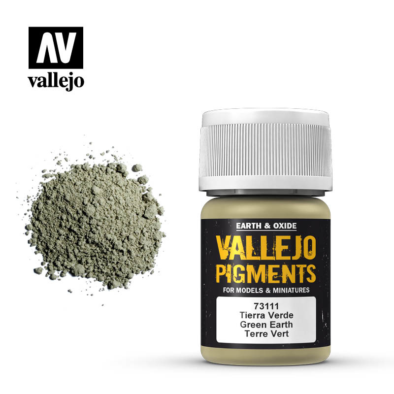 Vallejo Green Earth Pigment - 35ml - Vallejo - VAL-73111