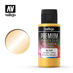 Premium Color Metallic Yellow - 60ml - Vallejo - VAL-62042