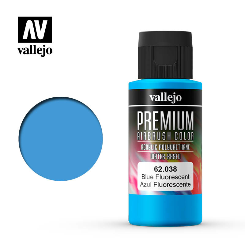 Vallejo Premium Color Blue Fluorescent - 60ml - Vallejo - VAL-62038