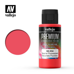 Premium Color Scarlet Fluorescent - 60ml - Vallejo - VAL-62034