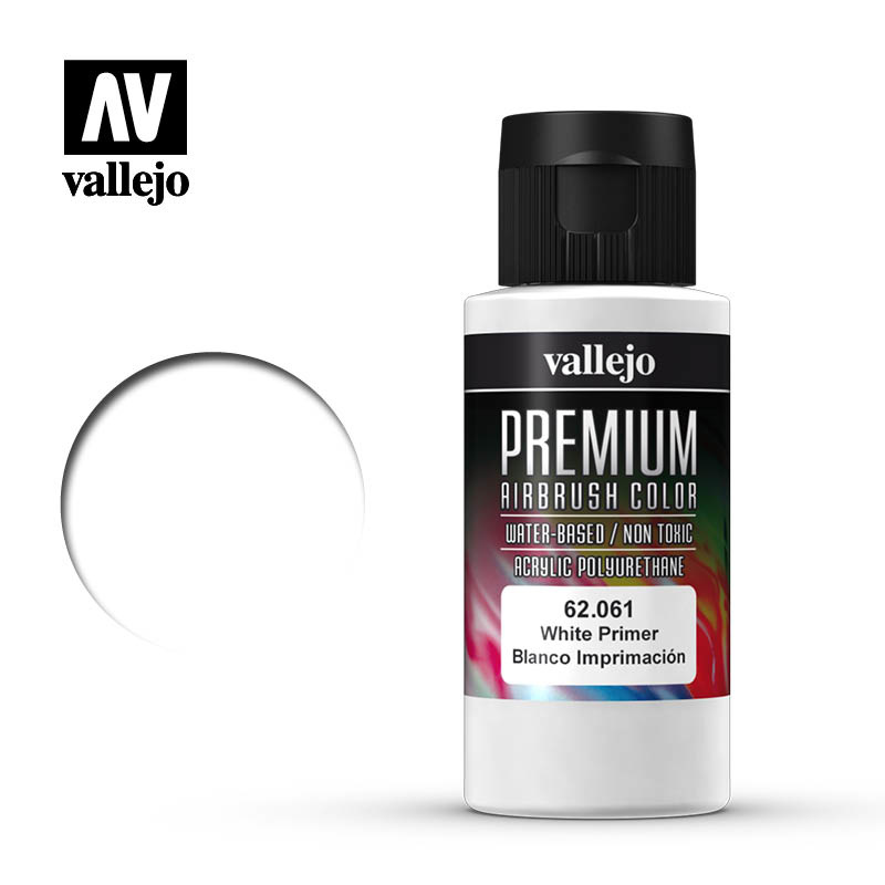 Vallejo Premium Color White Primer - 60ml - Vallejo - VAL-62061