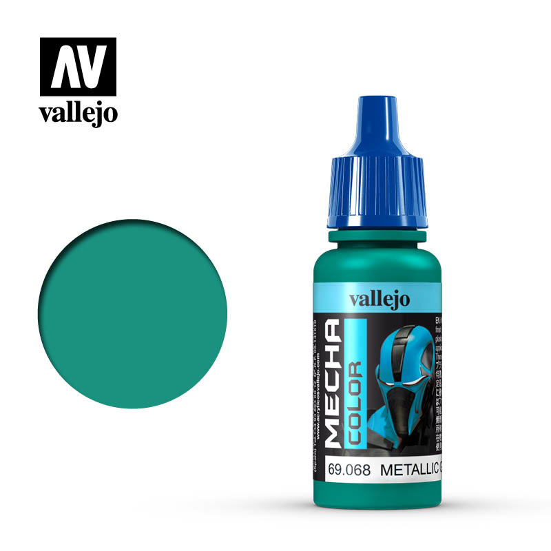 Vallejo Mecha Color - Metallic Green - 17 ml - Vallejo - VAL-69068