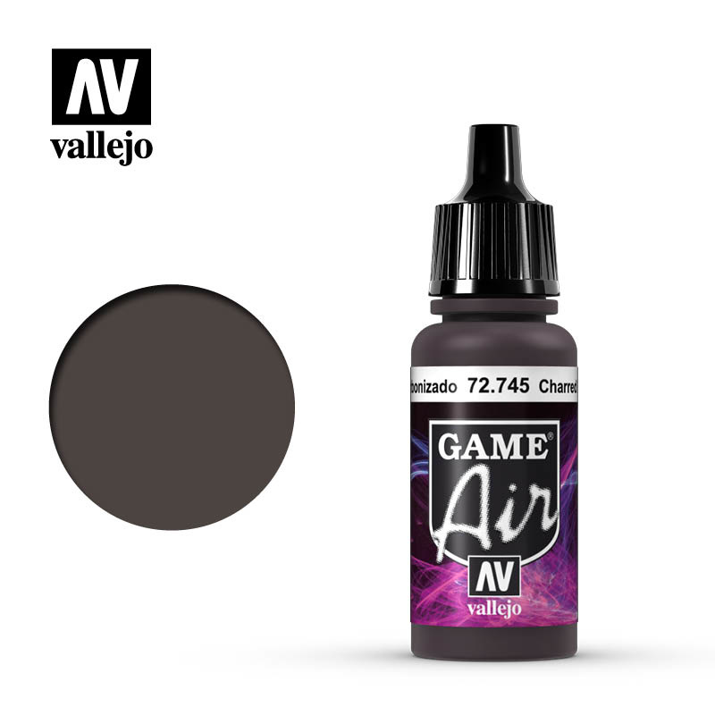 Vallejo Game Air - Charred Brown - 17 ml - Vallejo - VAL-72745