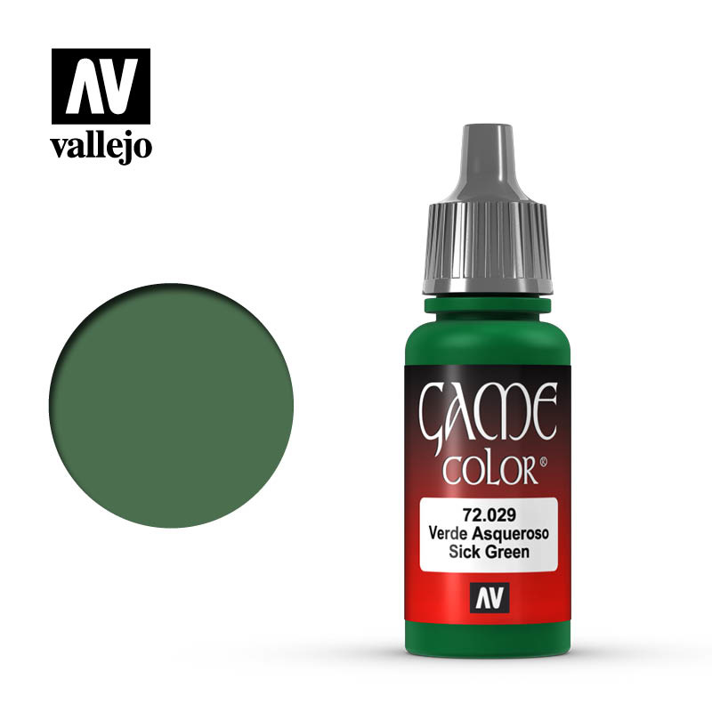 Vallejo Game Color - Sick Green - 17 ml - Vallejo - VAL-72029