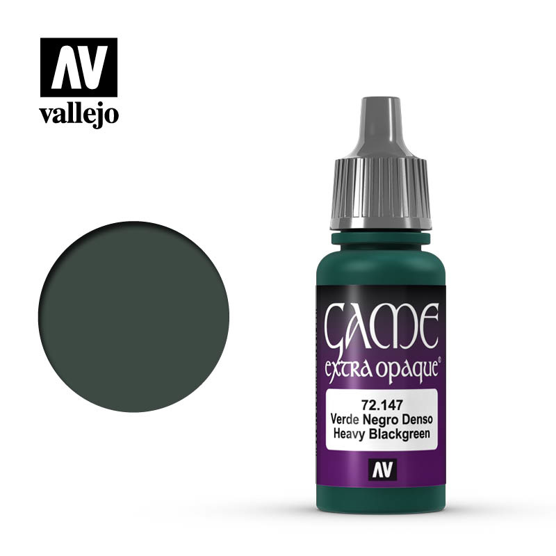 Vallejo Game Color - Heavy Blackgreen - 17 ml - Vallejo - VAL-72147