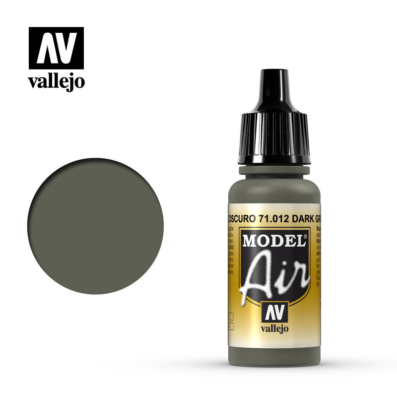 Vallejo Model Air - Dark Green - 17 ml - Vallejo - VAL-71012