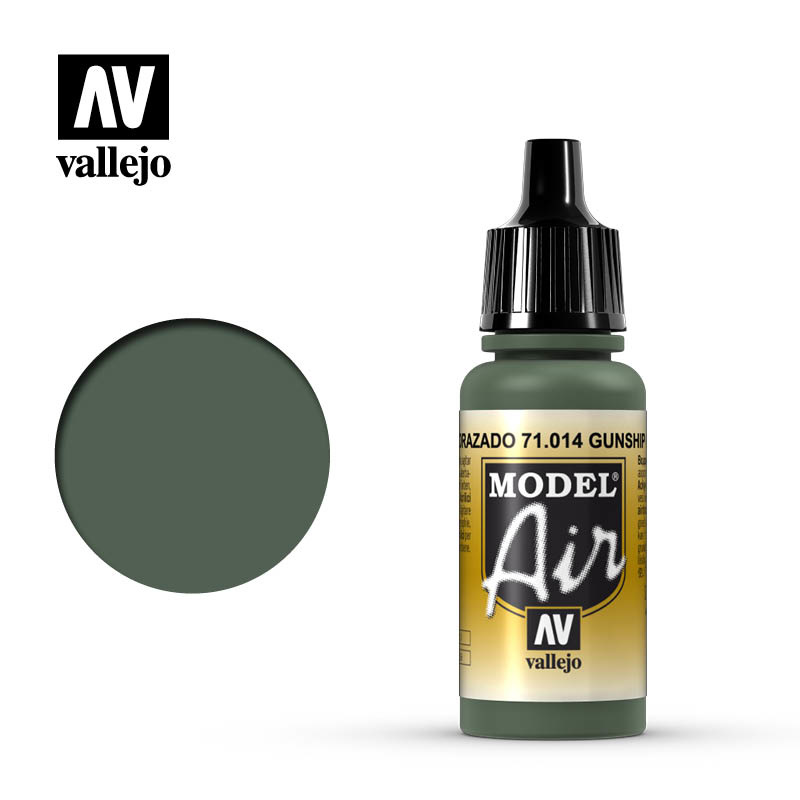 Vallejo Model Air - Gunship Green - 17 ml - Vallejo - VAL-71014